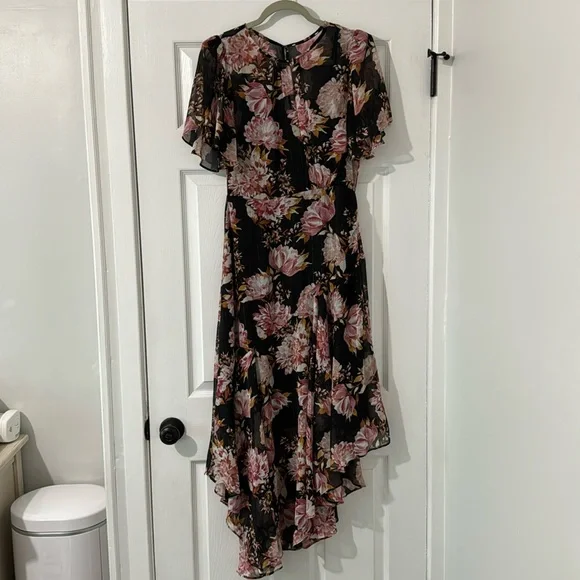 ASTR the Label Floral Print Dress in color “Black-Pink Floral” - Picture 1 of 3